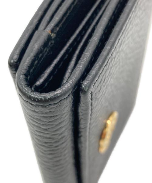 GUCCI（グッチ）GUCCI (グッチ) GGマーモントコンパクトウォレット ブラックの古着・服飾アイテム