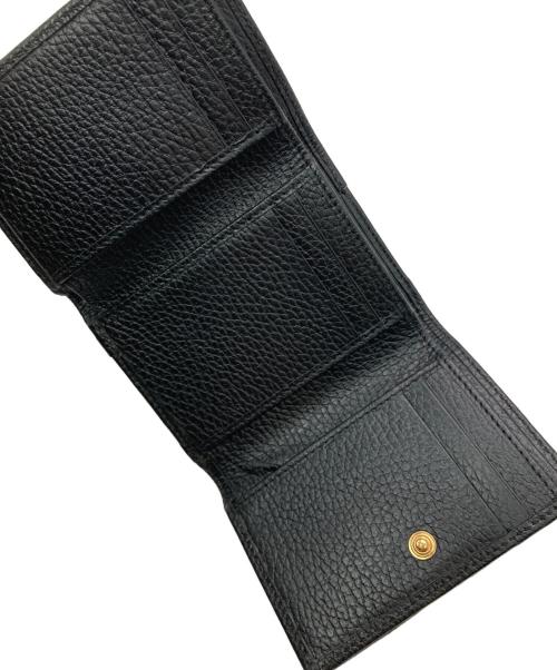 GUCCI（グッチ）GUCCI (グッチ) GGマーモントコンパクトウォレット ブラックの古着・服飾アイテム