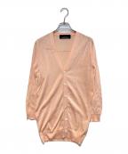 tricot COMME des GARCONSトリココムデギャルソン）の古着「ニットロングカーディガン」｜ピンク