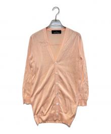 tricot COMME des GARCONS（トリココムデギャルソン）の古着「ニットロングカーディガン」｜ピンク