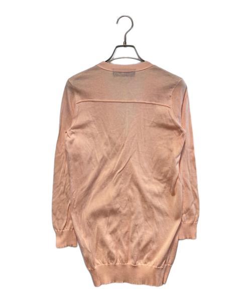 tricot COMME des GARCONS（トリココムデギャルソン）tricot COMME des GARCONS (トリココムデギャルソン) ニットロングカーディガン ピンク サイズ:Freeの古着・服飾アイテム