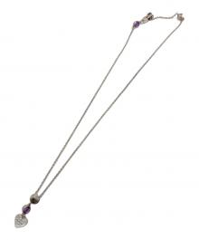 GUCCI（グッチ）の古着「ストーンハートモチーフネックレス」｜シルバー