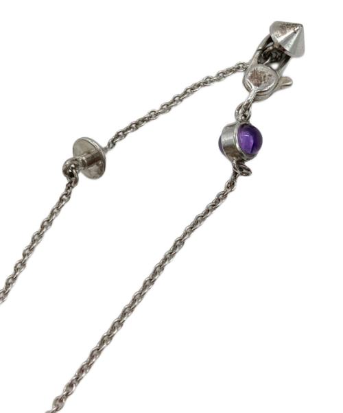 GUCCI（グッチ）GUCCI (グッチ) ストーンハートモチーフネックレス シルバーの古着・服飾アイテム