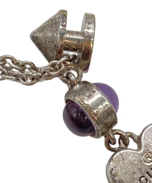 GUCCI（グッチ）GUCCI (グッチ) ストーンハートモチーフネックレス シルバーの古着・服飾アイテム