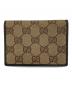 GUCCI（グッチ）の古着「GGキャンバスカードケース」｜ブラウン