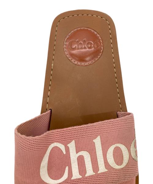 Chloe（クロエ）Chloe (クロエ) WOODYミュール ピンク×ブラウン サイズ:37の古着・服飾アイテム