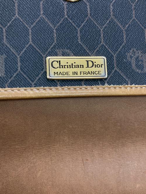 Christian Dior（クリスチャン ディオール）Christian Dior (クリスチャン ディオール) 【OLD】モノグラムショルダーバッグ ブラック×ベージュの古着・服飾アイテム