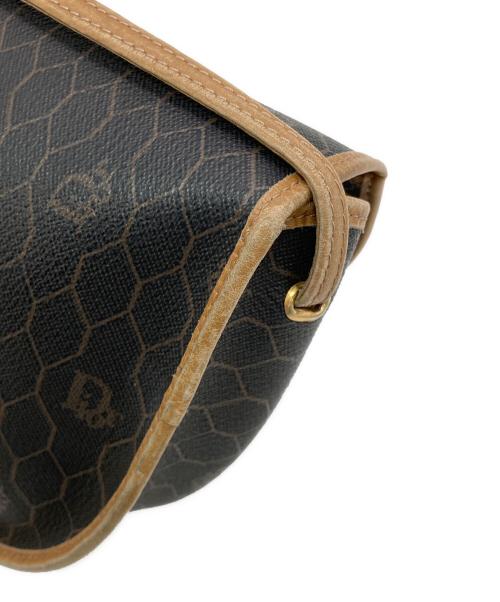 Christian Dior（クリスチャン ディオール）Christian Dior (クリスチャン ディオール) 【OLD】モノグラムショルダーバッグ ブラック×ベージュの古着・服飾アイテム