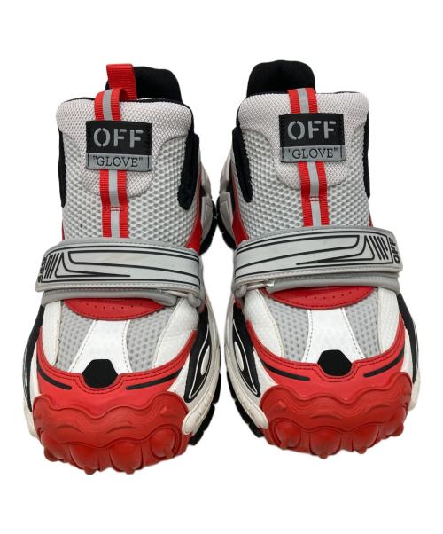 OFFWHITE（オフホワイト）OFFWHITE (オフホワイト) GLOVE ホワイト×レッド サイズ:41の古着・服飾アイテム