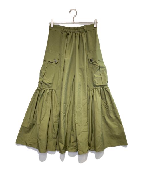 &ellecy（アンドエルシー）&ellecy (アンドエルシー) カーゴスカート カーキ サイズ:Mの古着・服飾アイテム