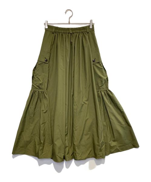 &ellecy（アンドエルシー）&ellecy (アンドエルシー) カーゴスカート カーキ サイズ:Mの古着・服飾アイテム