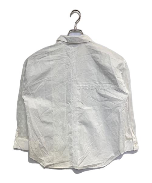 COEL（コエル）COEL (コエル) レースミックスシャツ ホワイト サイズ:Freeの古着・服飾アイテム
