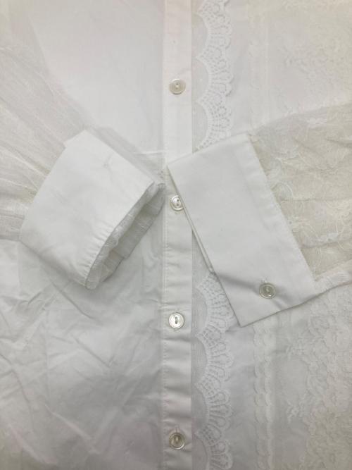 COEL（コエル）COEL (コエル) レースミックスシャツ ホワイト サイズ:Freeの古着・服飾アイテム