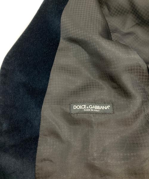 DOLCE & GABBANA（ドルチェ＆ガッバーナ）DOLCE & GABBANA (ドルチェ＆ガッバーナ) カテドラルプリントベルベットジレ ネイビー×ブラック サイズ:52の古着・服飾アイテム