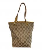 GUCCIグッチ）の古着「GGキャンバストートバッグ」｜ベージュ
