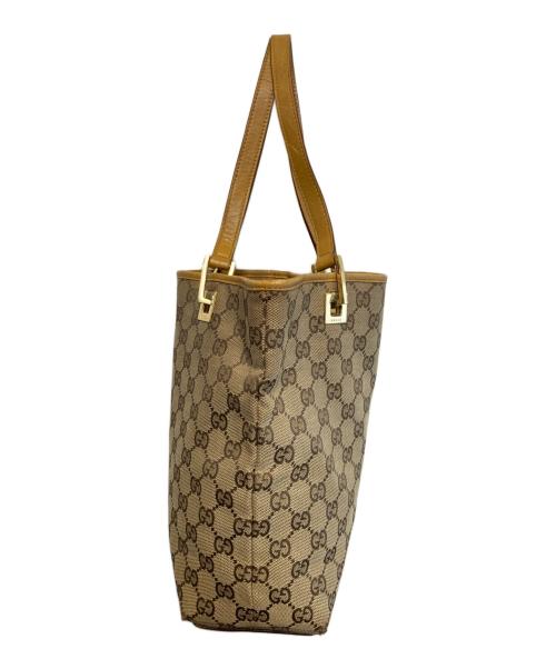 GUCCI（グッチ）GUCCI (グッチ) GGキャンバストートバッグ ベージュの古着・服飾アイテム