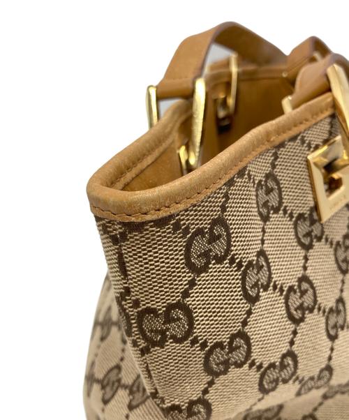 GUCCI（グッチ）GUCCI (グッチ) GGキャンバストートバッグ ベージュの古着・服飾アイテム