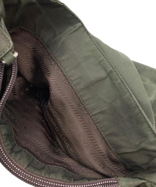 PRADA（プラダ）PRADA (プラダ) プレートロゴナイロントートバッグ カーキの古着・服飾アイテム