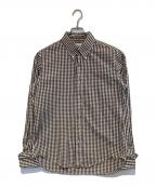UNUSEDアンユーズド）の古着「チェックシャツ」｜ブラウン