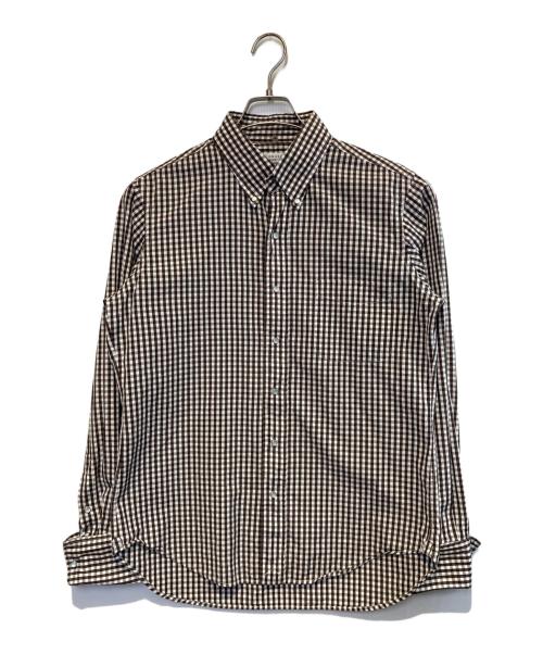 UNUSED（アンユーズド）UNUSED (アンユーズド) チェックシャツ ブラウン サイズ:3の古着・服飾アイテム