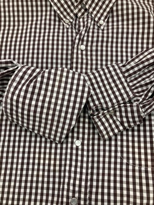 UNUSED（アンユーズド）UNUSED (アンユーズド) チェックシャツ ブラウン サイズ:3の古着・服飾アイテム