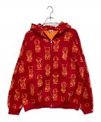 A BATHING APE×DC COMICSア ベイシング エイプ×ディーシーコミックス）の古着「フルジップフーディ」｜レッド×イエロー