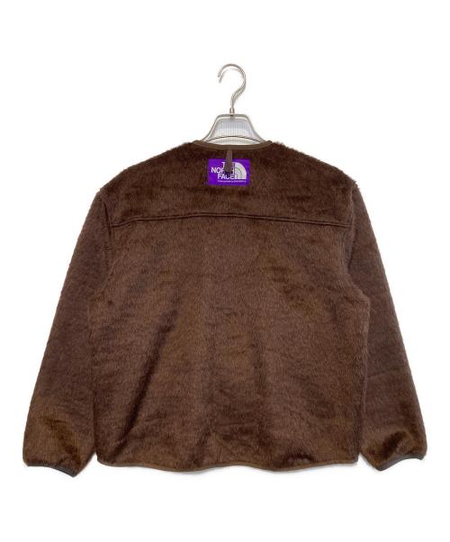 THE NORTHFACE PURPLELABEL（ザ・ノースフェイス パープルレーベル）THE NORTHFACE PURPLELABEL (ザ・ノースフェイス パープルレーベル) BEAMS BOY (ビームスボーイ) Wool Fleece Field Cardigan ブラウン サイズ:WSの古着・服飾アイテム