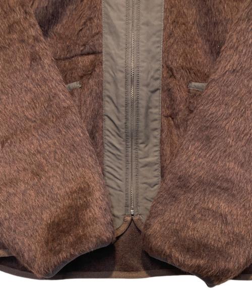 THE NORTHFACE PURPLELABEL（ザ・ノースフェイス パープルレーベル）THE NORTHFACE PURPLELABEL (ザ・ノースフェイス パープルレーベル) BEAMS BOY (ビームスボーイ) Wool Fleece Field Cardigan ブラウン サイズ:WSの古着・服飾アイテム
