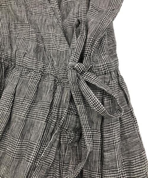 fog linen work（フォグリネンワーク）fog linen work (フォグリネンワーク) リネンギャザーワンピース グレー サイズ:Freeの古着・服飾アイテム