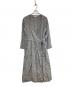 fog linen work（フォグリネンワーク）の古着「リネンギャザーワンピース」｜グレー