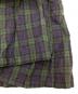中古・古着 fog linen work (フォグリネンワーク) リネンギャザーワンピース ネイビー×グリーン サイズ:FREE：5000円