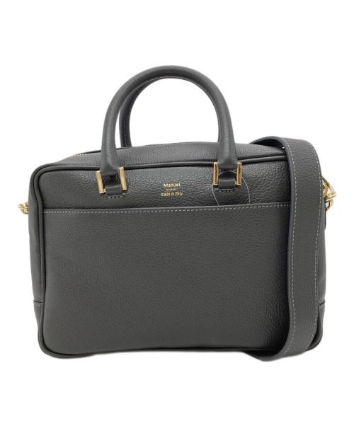 Manuel MILANO（マニュエルミラノ）Manuel MILANO (マニュエルミラノ) レザーバッグ グレーの古着・服飾アイテム