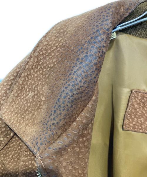 USED（ユーズド）USED (ユーズド) レザージャケット ブラウン サイズ:表記無しの古着・服飾アイテム