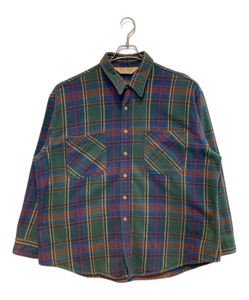 big mac（ビッグマック）big mac (ビッグマック) ［古着］チェックネルシャツ ネイビー×グリーン サイズ:XXLの古着・服飾アイテム