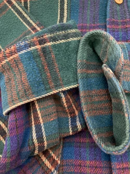 big mac（ビッグマック）big mac (ビッグマック) ［古着］チェックネルシャツ ネイビー×グリーン サイズ:XXLの古着・服飾アイテム