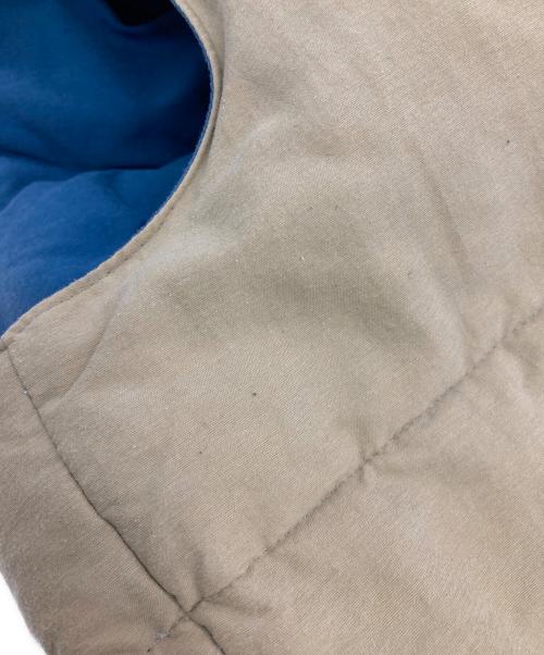 WAREHOUSE（ウエアハウス）WAREHOUSE (ウエアハウス) DOUBLE WORKS (ダブルワークス) ヨークレザーダウンベスト ベージュ サイズ:Lの古着・服飾アイテム