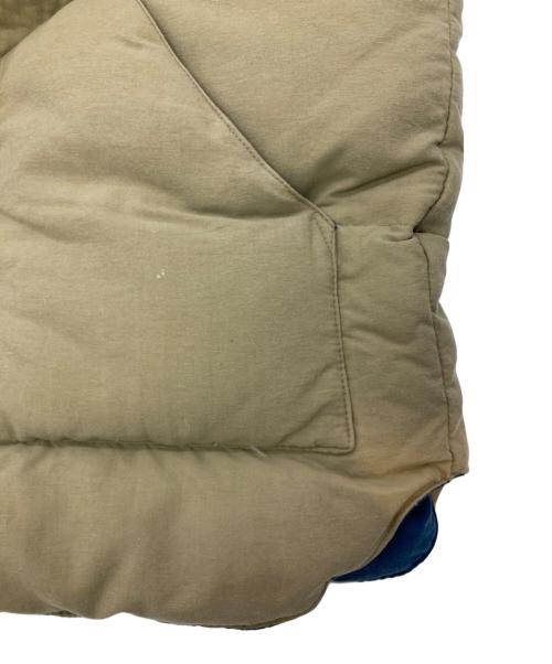 WAREHOUSE（ウエアハウス）WAREHOUSE (ウエアハウス) DOUBLE WORKS (ダブルワークス) ヨークレザーダウンベスト ベージュ サイズ:Lの古着・服飾アイテム