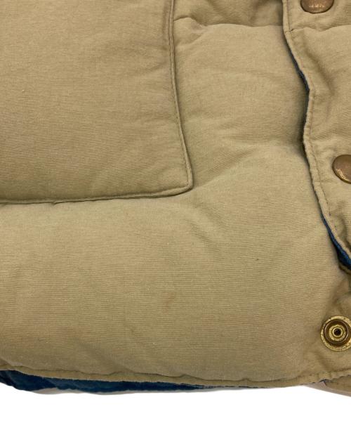 WAREHOUSE（ウエアハウス）WAREHOUSE (ウエアハウス) DOUBLE WORKS (ダブルワークス) ヨークレザーダウンベスト ベージュ サイズ:Lの古着・服飾アイテム