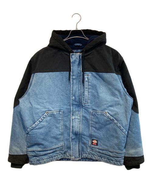SUPREME（シュプリーム）SUPREME (シュプリーム) Dickies (ディッキーズ) Cordura Hooded Work Jacket ブルー×ブラック サイズ:Lの古着・服飾アイテム