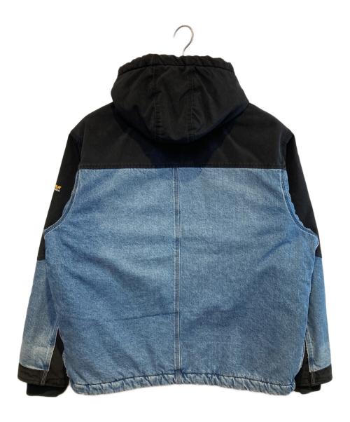 SUPREME（シュプリーム）SUPREME (シュプリーム) Dickies (ディッキーズ) Cordura Hooded Work Jacket ブルー×ブラック サイズ:Lの古着・服飾アイテム
