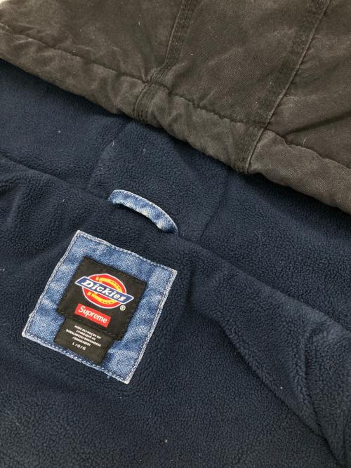 SUPREME（シュプリーム）SUPREME (シュプリーム) Dickies (ディッキーズ) Cordura Hooded Work Jacket ブルー×ブラック サイズ:Lの古着・服飾アイテム