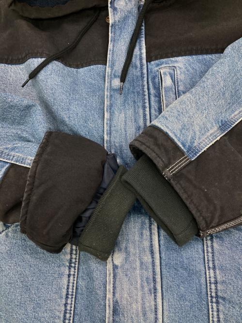 SUPREME（シュプリーム）SUPREME (シュプリーム) Dickies (ディッキーズ) Cordura Hooded Work Jacket ブルー×ブラック サイズ:Lの古着・服飾アイテム