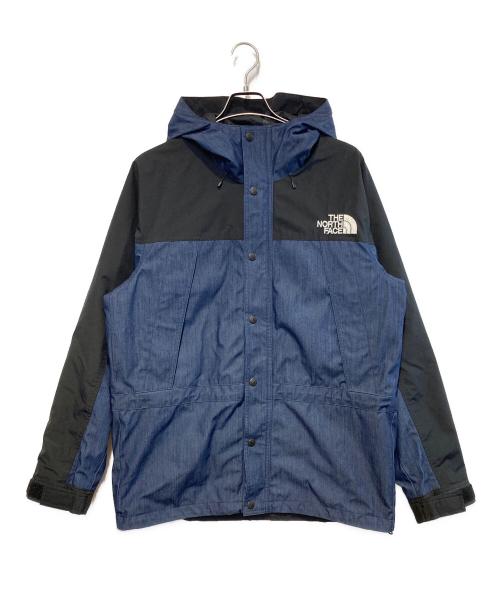 THE NORTH FACE（ザ ノース フェイス）THE NORTH FACE (ザ ノース フェイス) MOUNTAIN LIGHT DENIM JACKET インディゴ×ブラック サイズ:XLの古着・服飾アイテム