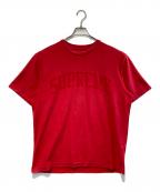 SUPREMEシュプリーム）の古着「Chenille Arc Logo Tee」｜レッド