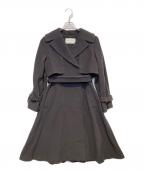 JILL BY JILLSTUARTジル バイ ジルスチュアート）の古着「ビッグカラーウールトレンチコート」｜グレー