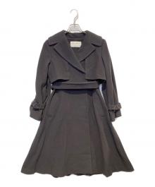 JILL BY JILLSTUART（ジル バイ ジルスチュアート）の古着「ビッグカラーウールトレンチコート」｜グレー