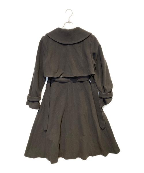 JILL BY JILLSTUART（ジル バイ ジルスチュアート）JILL BY JILLSTUART (ジル バイ ジルスチュアート) ビッグカラーウールトレンチコート グレー サイズ:Ｓの古着・服飾アイテム