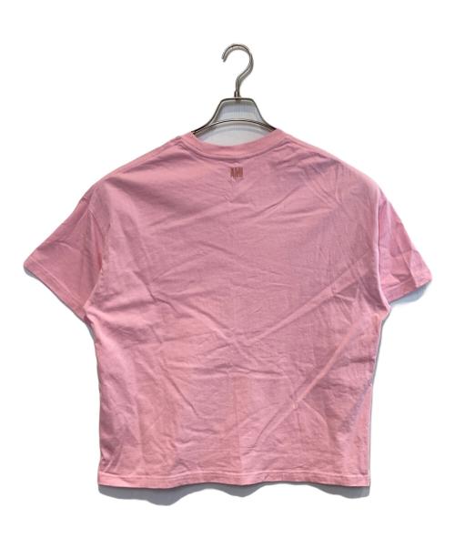 AMI Alexandre Mattiussi（アミアレクサンドルマテュッシ）AMI Alexandre Mattiussi (アミアレクサンドルマテュッシ) クルーネックTシャツ ピンク サイズ:Freeの古着・服飾アイテム