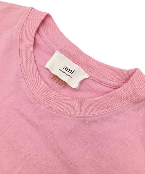 AMI Alexandre Mattiussi（アミアレクサンドルマテュッシ）AMI Alexandre Mattiussi (アミアレクサンドルマテュッシ) クルーネックTシャツ ピンク サイズ:Freeの古着・服飾アイテム