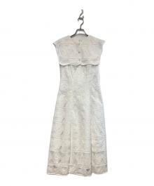 HER LIP TO（ハーリップトゥ）の古着「Saint Germain Lace Dress」｜ホワイト